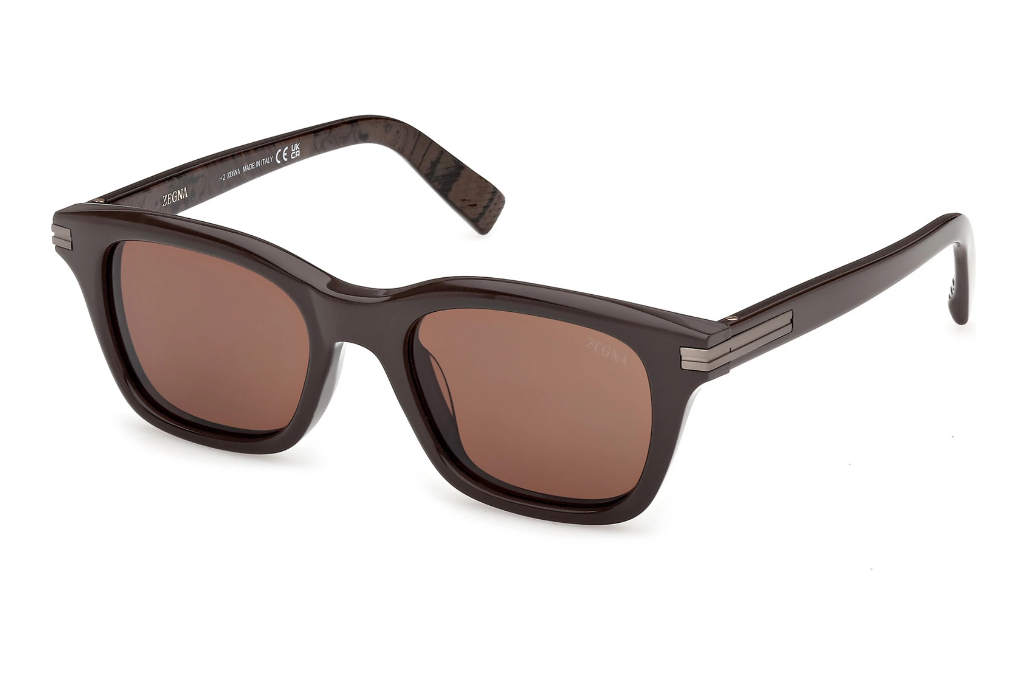 Zegna   EZ0303 50E braunHellbraun /Muster