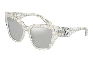 Dolce & Gabbana DG4404 33488V Clear Mirror SilverGrey Bubble