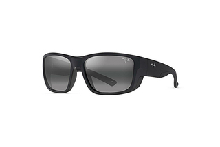 Maui Jim Amberjack 896-02 Neutral GreyMatte Black w/Black Rubber