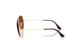Widok z boku Ray-Ban AVIATOR LARGE METAL (RB3025 - 001/C5)
