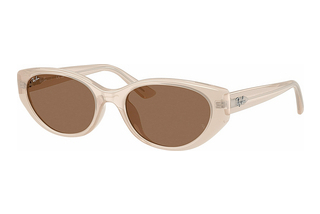 Ray-Ban RB4457D 678673 Dark BrownOpal Beige