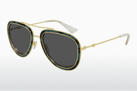 Okulary przeciwsłoneczne Gucci GG0062S LEATHER 002