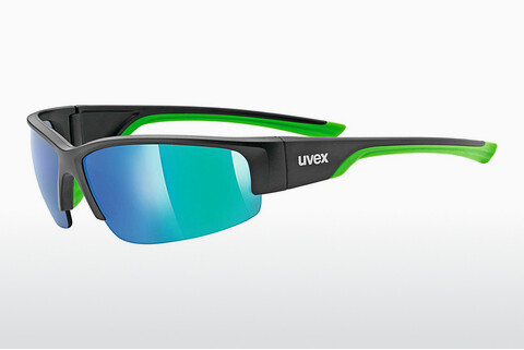 Okulary przeciwsłoneczne UVEX SPORTS sportstyle 215 black mat green