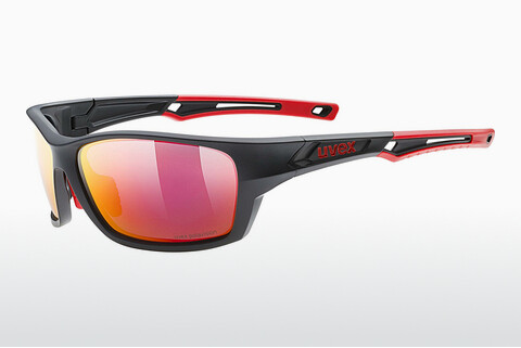 Okulary przeciwsłoneczne UVEX SPORTS sportstyle 232 P black mat red