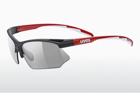 Okulary przeciwsłoneczne UVEX SPORTS sportstyle 802 V black red white
