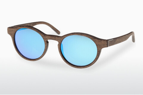 Okulary przeciwsłoneczne Wood Fellas Flaucher (10754 black oak/blue)