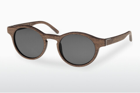 Okulary przeciwsłoneczne Wood Fellas Flaucher (10754 black oak/grey)