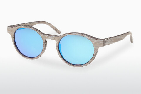 Okulary przeciwsłoneczne Wood Fellas Flaucher (10754 chalk oak/blue)
