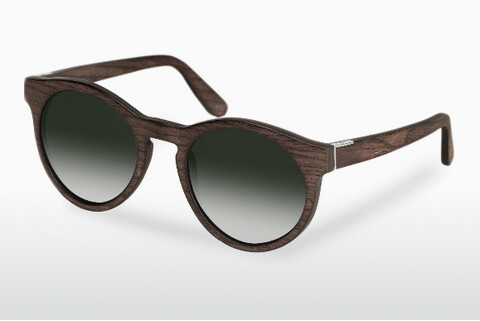 Okulary przeciwsłoneczne Wood Fellas Au (10756 black oak/green)
