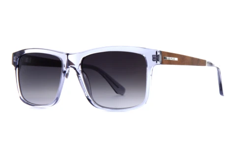 Okulary przeciwsłoneczne Wood Fellas Hohenburg (10768 curled/crystal grey)