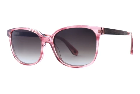 Okulary przeciwsłoneczne Wood Fellas Vary (11045_S walnut/pink)