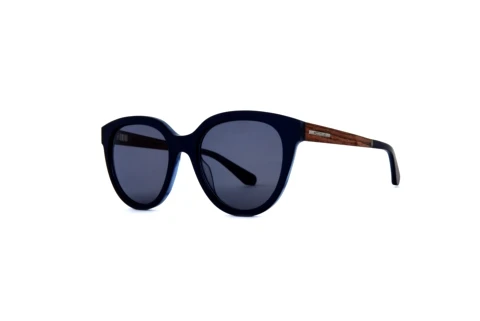 Okulary przeciwsłoneczne Wood Fellas Mirage (11718 macassar/blue)