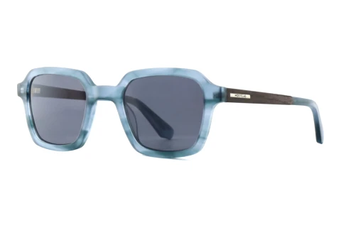 Okulary przeciwsłoneczne Wood Fellas ZEPHYR (11747 black oak/smoked blue)