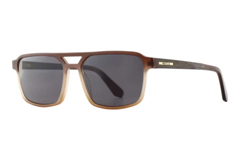 Okulary przeciwsłoneczne Wood Fellas AURORA (11748 black oak/brown)