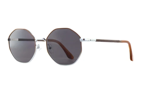 Okulary przeciwsłoneczne Wood Fellas EQUINOX (11753 curled/brown/silver)