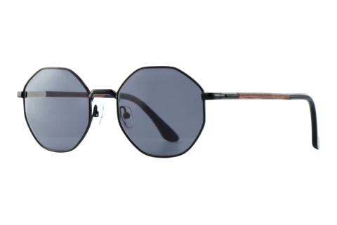Okulary przeciwsłoneczne Wood Fellas EQUINOX (11753 macassar/black/black)