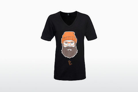  Edel-Optics T-Shirt SABS #MAN (V-Neck) schwarz